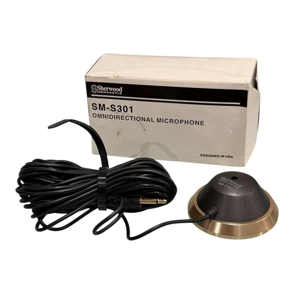 Sherwood Newcastle SM-S301 Omnidirectional Desktop Microphone 3.5mm Gold